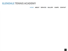 Tablet Screenshot of glendale-tennis.com